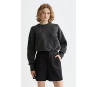 Scotch & Soda Core Fuzzy Crew Neck Pullover Sweater, Charbon mélangé 030, M Femme