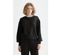 Scotch & Soda Sweat-Shirt ajusté en Modal pour Femme, Noir, XS