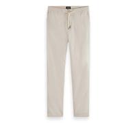 Scotch & Soda Core-Warren-Cotton/Linen Twill Jogger Pantalon décontracté, Off White, 32W x 34L Hommes