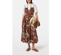Scotch & Soda Cotton Seersucker Midi Dress Inky Sun Brown Taille: 38 | Robes Outlet | Femme | Marron