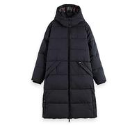 Scotch & Soda Couche Tampon de Longue durée Manteau matelassé, Evening Black 6647, L Femme