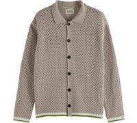 Scotch & Soda Crochet Long-sleeved Shirt Highway Grey Taille: L | Cardigans Outlet | Homme | Gris