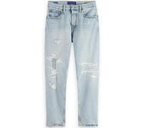 Scotch & Soda Dean Loose Tapered Jeans - Story Repair Taille: W33L32 | Jeans droits Outlet | Homme |
