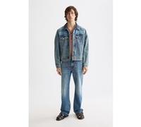 Scotch & Soda Denim Trucker Jacket With Contrast Check Panelling Great Out Taille: XL | Vestes en jeans Outlet | Homme | Blanche
