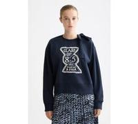 Scotch & Soda Elevated Artwork Sweater Sky Captain Taille: M | Pulls Outlet | Femme