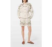 Scotch & Soda Embellished Belted Cotton Trucker Jacket Soft Ice Taille: M | Vestes Outlet | Femme