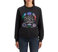 Scotch & Soda Embroidered Regular Fit Sweatshirt Evening Black Taille: M | Pulls Outlet | Femme | Le Noir