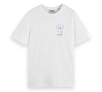 Scotch & Soda Essential Logo T-Shirt, Blanc 101, XL Hommes