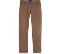 Scotch & Soda Flat Front Chino Medium Brown Taille: 34 | Chinos Outlet | Homme | Marron