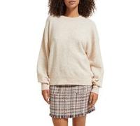 Scotch & Soda Fuzzy Crew Neck Pullover Sand Melange Taille: XS | Pulls en Maille Outlet | Femme | Marron
