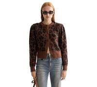 Scotch & Soda Fuzzy Jacquard Cardigan, Peace Leopard U297, L Femme