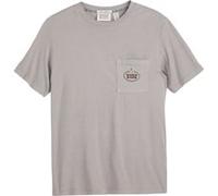 Scotch & Soda Garment Dyed Ss Pocket Tee Grey/purple Taille: S | T-Shirts Outlet | Homme | Gris