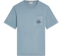 Scotch & Soda Garment Dyed Ss Pocket Tee Sky/pewter Taille: S | T-Shirts Outlet | Homme