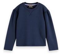 Scotch & Soda Girl Core - Relaxed-fit Modal-blend Crewneck Sweatshirt Sky Taille: 14 | Pulls Outlet | Unisex
