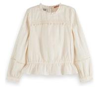 Scotch & Soda Girl Festive Lurex Clip Jacquard Top Soft Ice Taille: 8 | Chemises Outlet | kids |