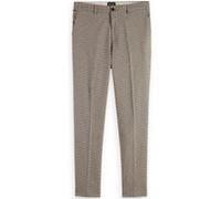 Scotch & Soda Irving - Classic Yarn-dyed Chino Antra Offwhite Mini Check Taille: W30L34 | Pantalons tailleur Outlet | Homme | Blanc