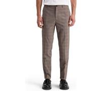 Scotch & Soda Irving - Classic Yarn-dyed Chino Brown Ecru Check Taille: W29L32 | Pantalons de costume Outlet | Homme | Marron