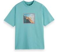 Scotch & Soda Joe Jonas X Scotch Soda Photo Print T-shirt Ice Blue Taille: S | T-shirts avec imprimés Outlet | Homme | Bleu