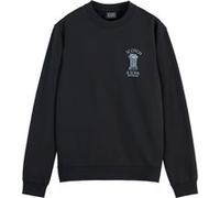 Scotch & Soda Left Chest Artwork Sweatshirt Black Taille: S | Pulls Outlet | Homme | Le Noir