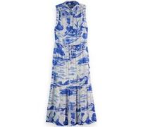 Scotch & Soda Maxi Fluid Utility Dress Journey Of The Free Mind Blue Taille: 34S | Robes Outlet | Femme | Bleu