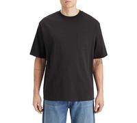 Scotch & Soda Men's Core-3 Crosses Loose Fit Pocket T-Shirt, Black, L