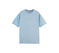 Scotch & Soda Men's Seasonal core-Relaxed-fit Front Chest Logo T-Shirt, Sky Blue, L