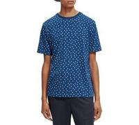 Scotch & Soda Mini-printed Regular-fit T-shirt In Organic Cotton Combo F Taille: S | T-shirts avec imprimés Outlet | Homme |
