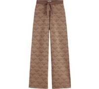 Scotch & Soda Monogram Jacquard Knitted Trousers Desert Sand Taille: M | Évasés pantalons Outlet | Femme | Marron