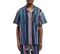 Scotch & Soda Multicolour Striped Fine Cotto Black Multi Stripe Taille: XXL | Casual chemises Outlet | Homme | Le Noir