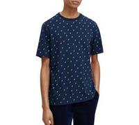 Scotch & Soda Musical Note Aop T-shirt Steel Taille: L | T-shirts avec imprimés Outlet | Homme |