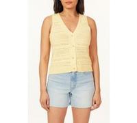 Scotch & Soda Open Knit Vest Golden Haze Taille: L | Cardigans Outlet | Femme | Jaune