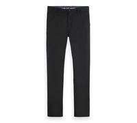 Scotch & Soda Pantalon Chino en Coton Stretch Core Mott pour Homme, Noir, 34W / 34L