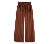 Scotch & Soda Pantalon décontracté en Voile de Coton pour Femme, Cold Brew, XL / 32L