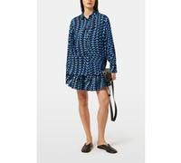 Scotch & Soda Printed Relaxed Fit Shirt House Of Mirrors Blue Taille: 40 | Chemises à boutons Outlet | Femme | Bleu
