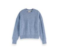Scotch & Soda Pull à col Rond Pelucheux pour Femme, Denim délavé mélangé U979, S