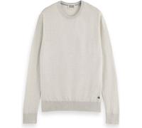 SCOTCH&SODA Pulls en tricot pour homme - Essentials Crewneck, Laine, col rond, uni Crème S