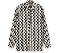 Scotch & Soda Regular Fit Geo-print Shirt Imagine Stripe White Taille: XXL | Chemises d'affaires Outlet | Homme | Blanche