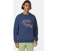 Scotch & Soda Relaxed-fit Embroidered Sweatshirt Atlantic Blue Taille: M | Pulls Outlet | Homme | Bleu