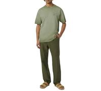 Scotch & Soda Relaxed-fit Inside Out Cold Dye T-Shirt, Army, L Hommes