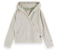 Scotch & Soda Relaxed-fit Wrap Towelling Hoodie Grey Melange Taille: 8 | Pulls Outlet | kids | Gris