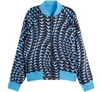 Scotch & Soda Reversible Printed Bomber House Of Mirrors Blue/ Black Taille: S | Blousons d'aviateurs Outlet | Femme | Le Noir