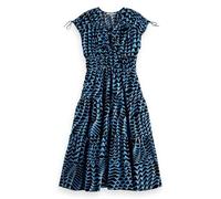 Scotch & Soda Robe midi décontractée en Popeline pour Femme, House of Mirrors Blue, 44