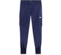 Scotch & Soda Seasonal - Loose Tapered-fit Nylon Cargo Jogger Navy Taille: W33L32 | Pantalons cargo Outlet | Homme | Bleu