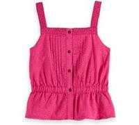 Scotch & Soda Sleeveless Clip Jacquard Top Fun Fuchsia Taille: 14 | Outlet | kids | Rose