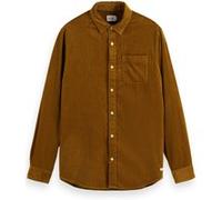 Scotch & Soda Solid Corduroy Shirt Golden Rust Taille: XL | Casual chemises Outlet | Homme | Marron