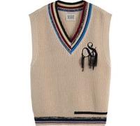 Scotch & Soda Stripe Trim Knitted Spencer Light Calico Taille: M | Pulls en Maille Outlet | Femme