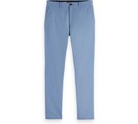 Scotch & Soda Stuart - Slim-fit Washed Cotton Blend Chino Faded Denim Taille: W29L34 | Pantalons tailleur Outlet | Homme | Bleu
