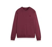 Scotch & Soda Seasonal Core-Badge Logo Crew Sweatshirt Maillot de survêtement, Bordeaux, M Homme