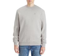 Scotch & Soda Sweat-Shirt à col Rond avec Logo Essential Badge pour Homme, Gris, S