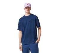 Scotch & Soda T-Shirt à Coupe Droite à l'avant et à l'arrière, Atlantic Blue 401, S